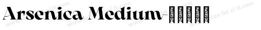Arsenica Medium字体转换